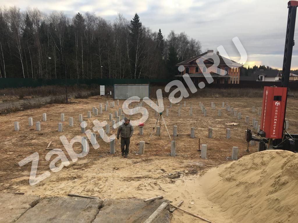 Забивка свай в Нарофоминском районе 6 1024x768 - Забивка свай в Нарофоминском районе