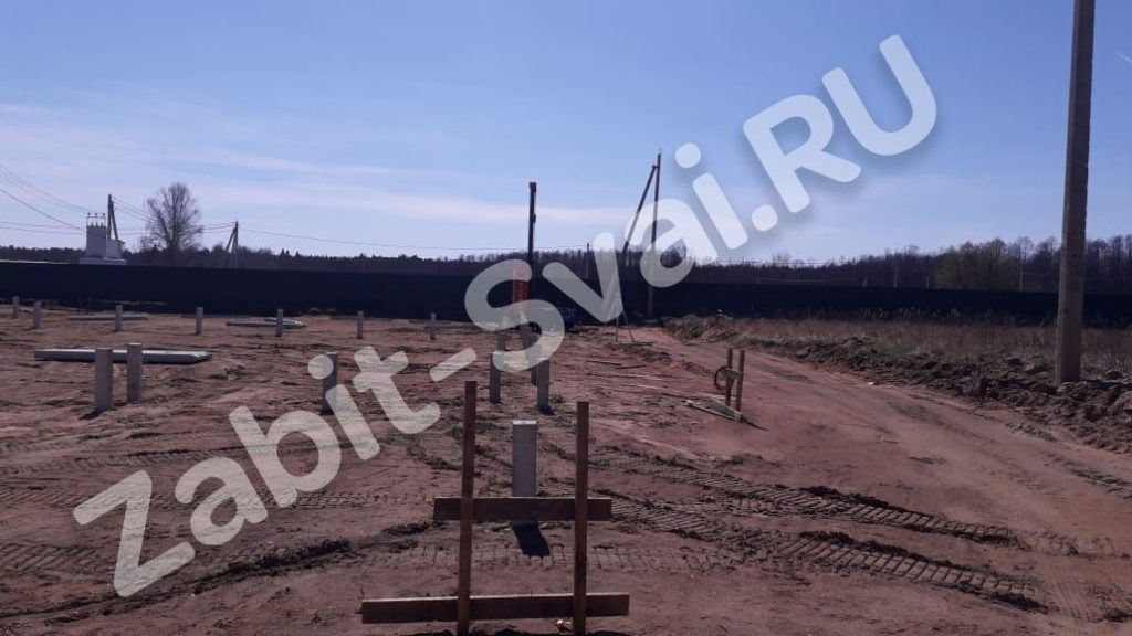 Забивка свай под магазин 15 1024x576 - Забивка свай под магазин д. Теперки