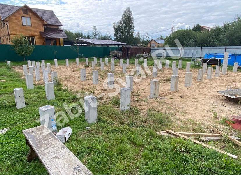 Забивка свай и монтаж ростверка в д. Дровосеки 4 - Забивка свай + монтаж Ростверка (Дровосеки)