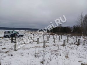 Фундамент на сваях для щитового дома г. Владимир 2 300x225 - Фундамент-на-сваях-для-щитового-дома-г.-Владимир-2