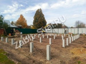 Жб сваи  для дома из газоблока г. Орехово-Зуево