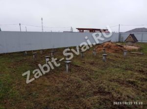 Забивка свай С.30.15 для дома из сип панелей г.Ногинск