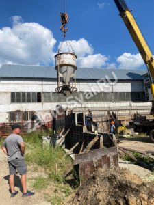 Монтаж опорной стены 125м3 г.Орехово-Зуево